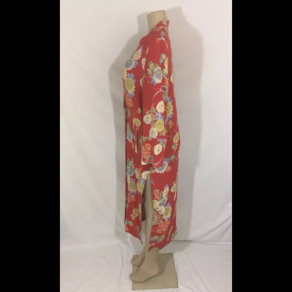 NWT TRF_Outwear Zara Sz S/M Long Floral Kimono - Picture 7 of 8